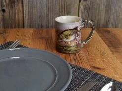 Rivers Edge Ceramic 3D Mug 15oz -Simms || 13 Fishing || Huk Shop bass scene ceramic 3d mug 4