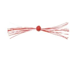 Clam Silkie Jig Trailer -Simms || 13 Fishing || Huk Shop clam redwhite silkiejigtrailer 10 30 cpt 10002a