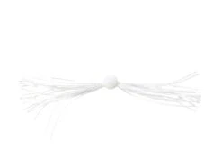 Clam Silkie Jig Trailer -Simms || 13 Fishing || Huk Shop clam white silkiejigtrailer 10 30 cpt 10002b