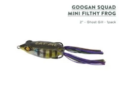 Googan Squad Filthy Frog Savings Bundle -Simms || 13 Fishing || Huk Shop googansquad minifilthyfrog savingsbundle ghostgill