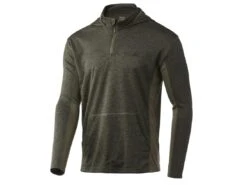 HUK Icon X Coldfront Hoodie -Simms || 13 Fishing || Huk Shop huk heathermoss iconxcoldfronthoodie front 51 10 huk 10008h