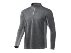 HUK Icon X Coldfront 1/4 Zip -Simms || 13 Fishing || Huk Shop huk overcastgreyheather iconxcoldfront1 4zip front 51 10 huk 10007g