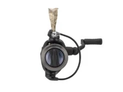 Lews American Hero Camo Spinning Reel -Simms || 13 Fishing || Huk Shop lews americanherocamo front 41 02 lew 10026b