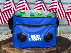 Bud Light Bluetooth Speaker Cooler Bag -Simms || 13 Fishing || Huk Shop lifestyle budlight coolerspeaker 1