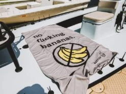 Badfish Boat Towel -Simms || 13 Fishing || Huk Shop lifestyle nobananasboattowel badfish nofuckingbananas 20 50 bdf 10001a