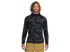 Simms SolarFlex® Hoody -Simms || 13 Fishing || Huk Shop simms regimentcamocarbon solarflexhoody modelfront 51 10 sim 10023rcs