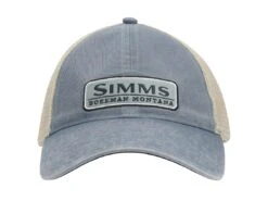 Simms Heritage Trucker Hat -Simms || 13 Fishing || Huk Shop simms storm heritagetrucker 50 25 sim 10031s